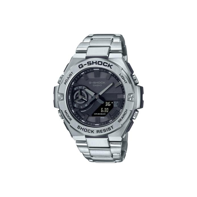 Мужские часы CASIO Серия G-STEEL Черные GST-B500D-1A1 GST-B500D-1A1 Silver Strap