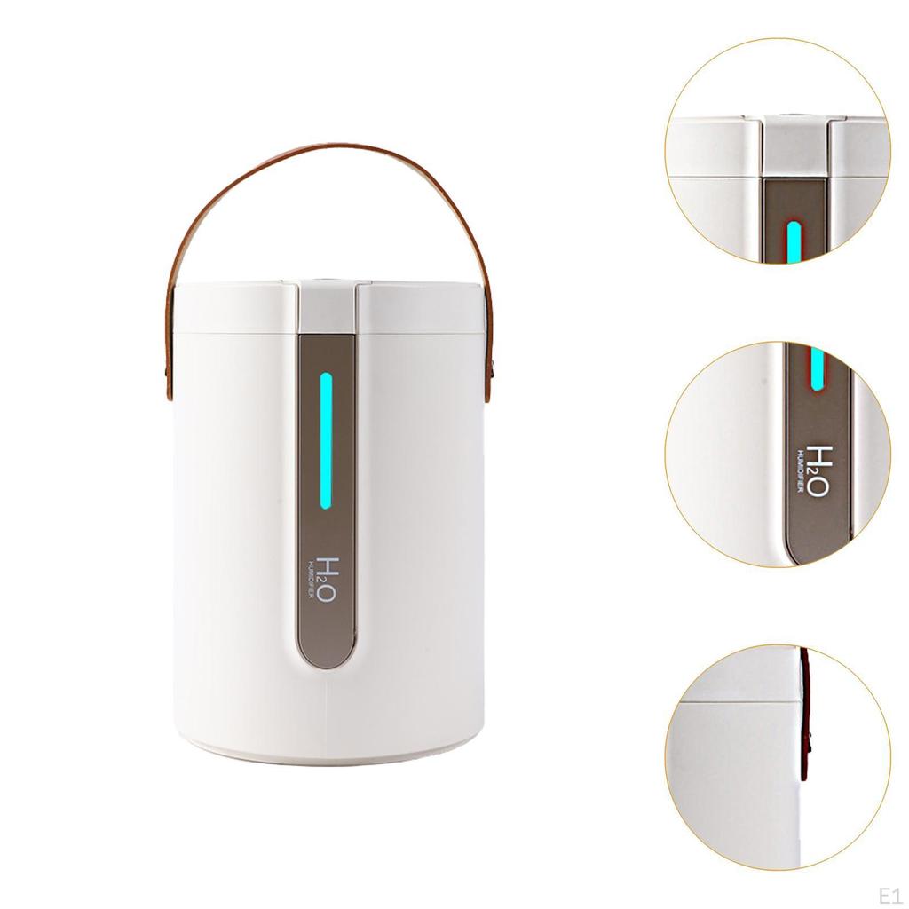 Double Spray Humidifier Personal Desk for NightStand Office Hotel White