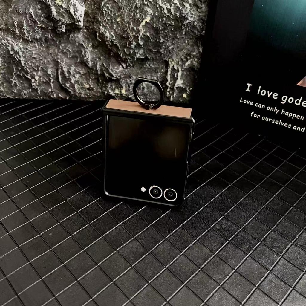 Skórzany etui typu ring do Samsung Galaxy Z Flip 7 6 5 Fold biznesowe Modne z obsługą ładowania bezprzewodowego Magsafe Pokrowiec ochronny