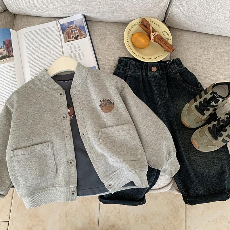 Jungen Herbst Baseballjacke - Stilvolle Frühling & Herbst Oberbekleidung für Kinder, Frühherbst Oberteil