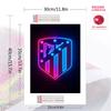 Atletico Madrid Football Club 100% Round Full Drill 5D DIY Diamond Painting Embroidery Cross Stitch Rhinestone Decor