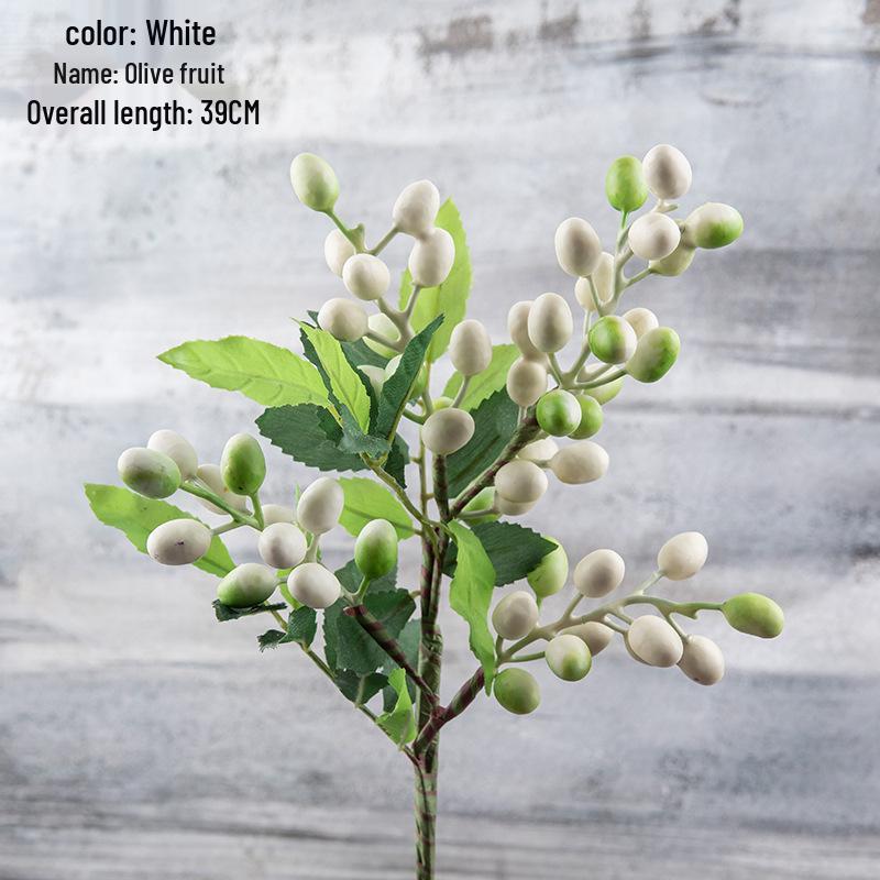 Christmas Olive Berry Branch Artificial Flower Home Decoration MW30333