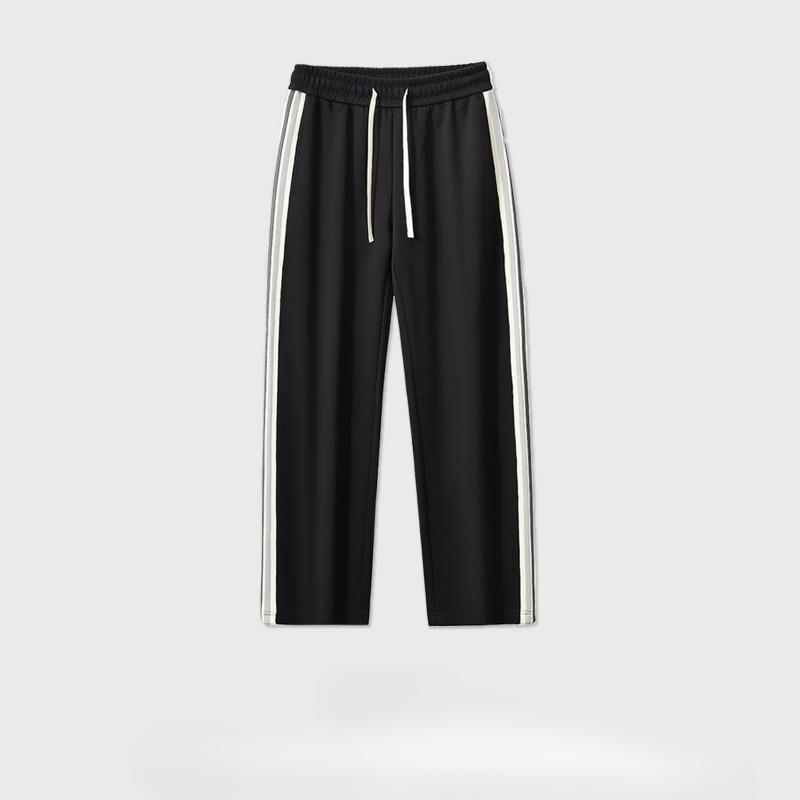 Spring Men's New Striped Wide Leg Casual Trousers