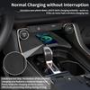 Wireless Charging Anti-Slip Mat Fit For 2024 2025 2026 Toyota Grand Highlander, Silicone Waterproof & Stain-Resistant Car Center Console Phone