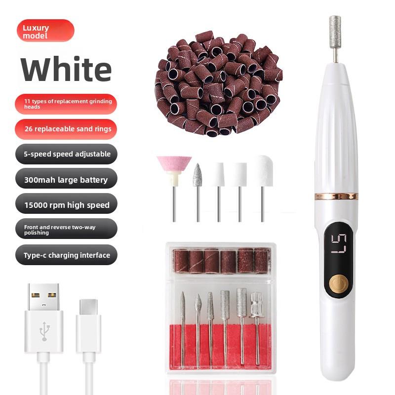 Electric Nail Grinder Small Tool Nail Remover Nail Grinder Portable LCD Electric Nail Clipper Nail Grinder