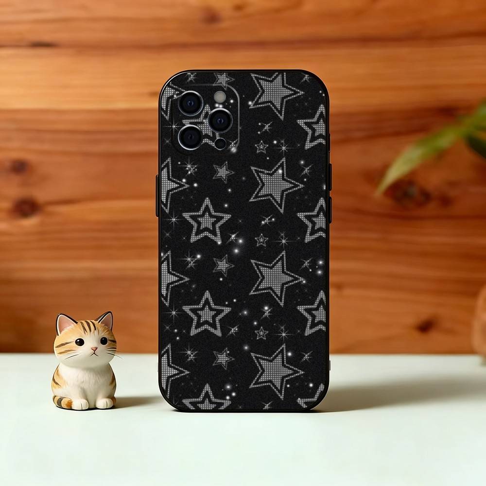 Y-y2K Star Aesthetic Phone Case Silicone Soft For IPhone 17 16 15 14 13 12 11 X XR Plus Pro Max Plus