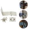 Stainless Steel Anti Theft Hasp Clasp with Strong Connecting Rod for Secure Shed Garage Door and Storage Latch Use