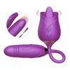 USB-Powered Woman Vibrating Massage Sex Toys Rose Clitoris Suck and Lick Vibrating Vibrator