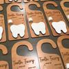 Wooden Tooth Holder Door Hanger Lost Teeth Pick-up Drop-Off Door