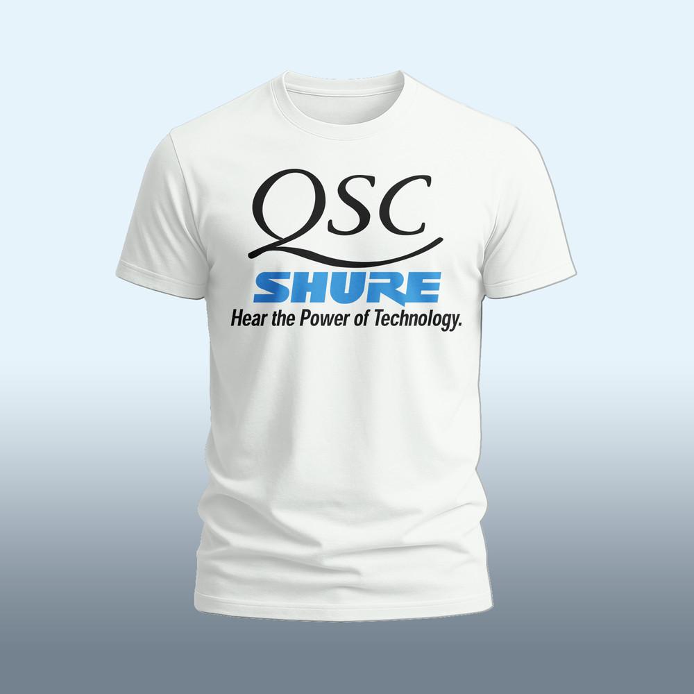 

QSC Audio logo funny T-Shirt Size S-5XL Made in USA Unisex T-Shirt L