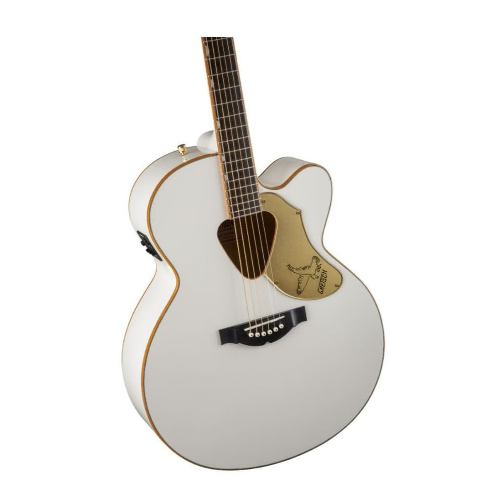 Gretsch 5022CWFE Rancher Falcon Jumbo Cutaway Acoustic Guitar - White, Acoustic/Electric ()