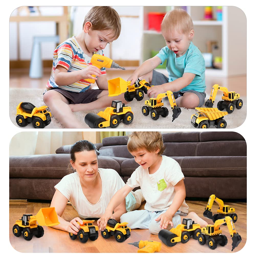 Assembling Toy Boys Girls 3 4 5 6 7th Birthday Present Ranking Educational Toy Construction Vehicle Set Engineering Vehicle Toy Ranking Toy