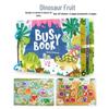 Children's Educational Busy Book Set: Cartoon Sticker and Flap Pack for Early Learning