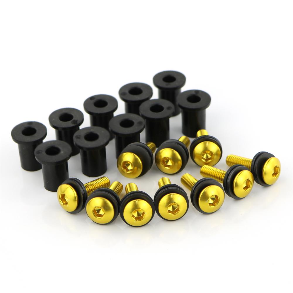 Motorcycle Windshield Bolts Kits For Ducati 748 916 996 998 749 999 848 1098 1198 Windscreen Screws Aluminum Set M4*16 10 Pcs