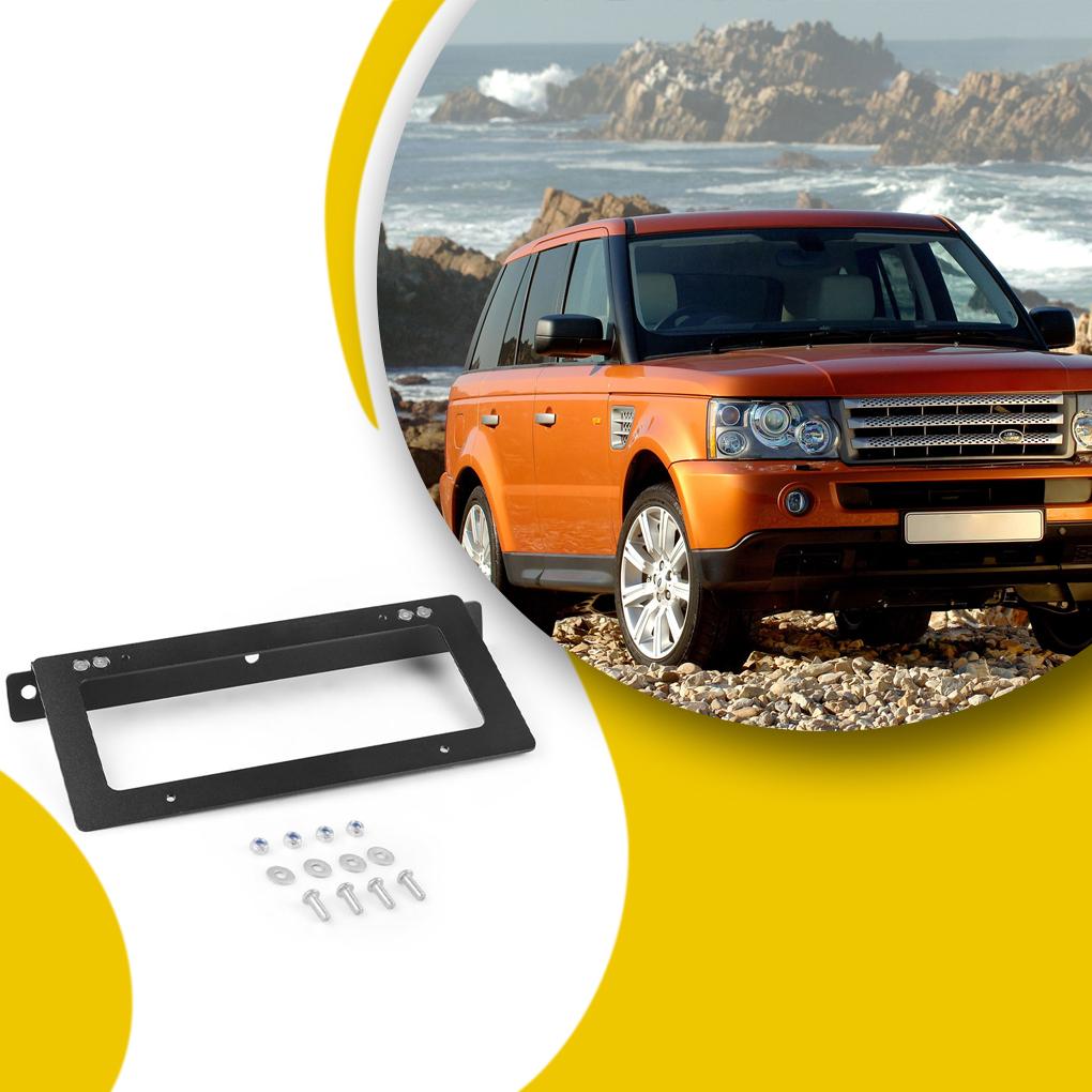 Car Front License Plate Protection Bracket Fixing Frame Mounting Drilling Holder Exterior Artifact Parts Accessories