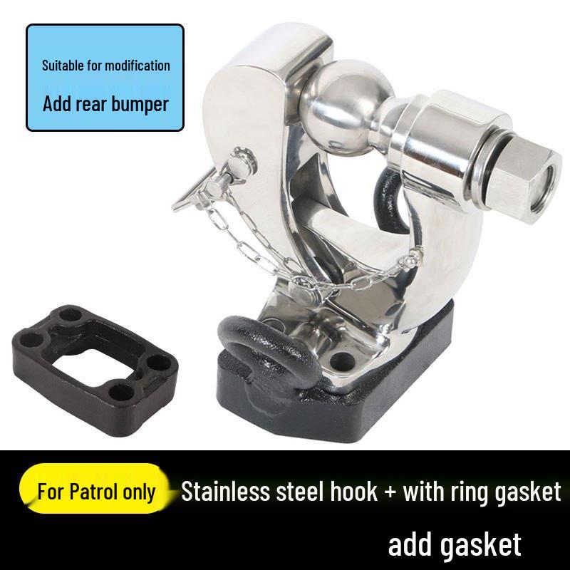 Nissan Patrol Y62 Trailer Hitch & Y61 Stainless Steel Quick Release Towing Hook