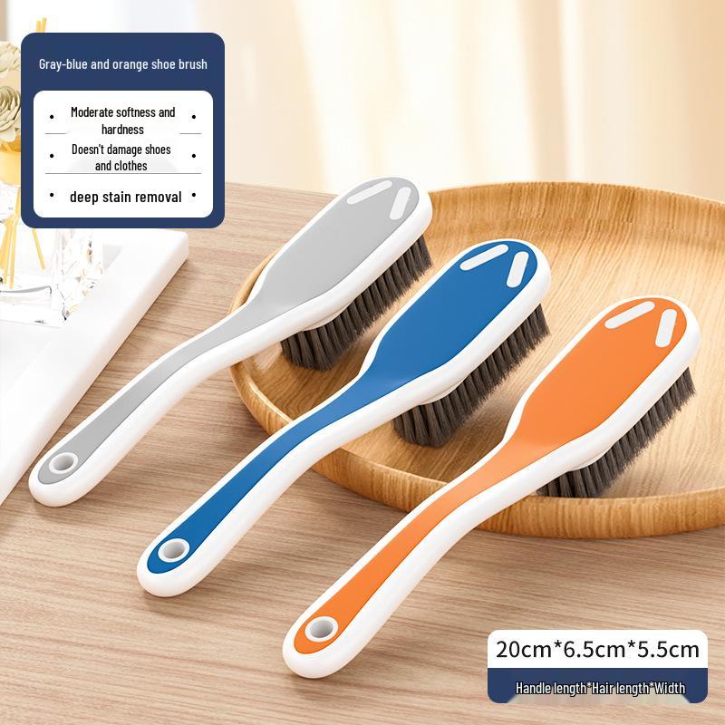 Shoe & Clothing Cleaning Brush - Long Handle, Soft Bristles, Multi-Functional, Gentle on Shoes & Clothes