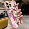 Religious Colorful Painted Phone Case for iPhone 17 AIR 16 15 14 13 12 11 PRO MAX XSMAX XR 7 8 PLUS Y2K Camera Protection Cover