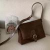 Vintage All-match Underarm Single Shoulder Bags Women's Large Capacity Crossbody Bags Casual Velvet Commuter Messenger Bags