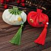 Vintage Court Animal Tassel Sachet Pendant: Empty Hanfu-Style Pouch