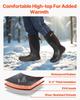 Rubber Boots Men Protective Footwear Steel Toe Work Rain Boots Size 11 US
