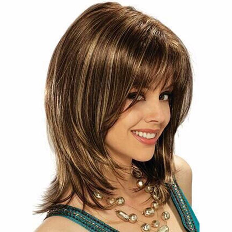 Luxurious Long Curly Synthetic Blonde Lace Front Wig In Ombre Brown For Women