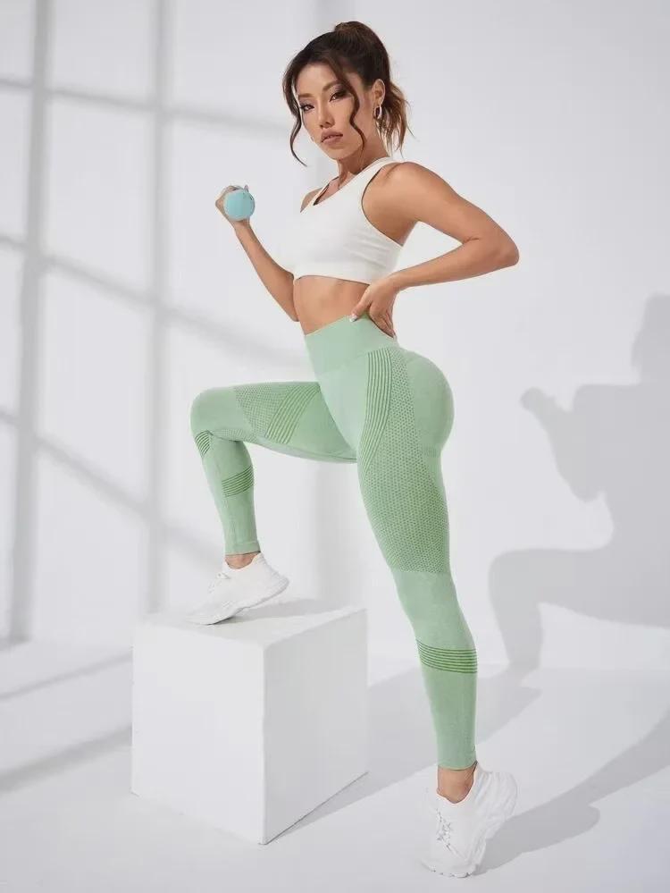 2025 High Waist Solid Color Hip-Lifting Yoga Pants for Women