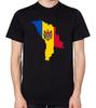 Moldawien Flagge Karte T-Shirt Herren Damen Unisex Top