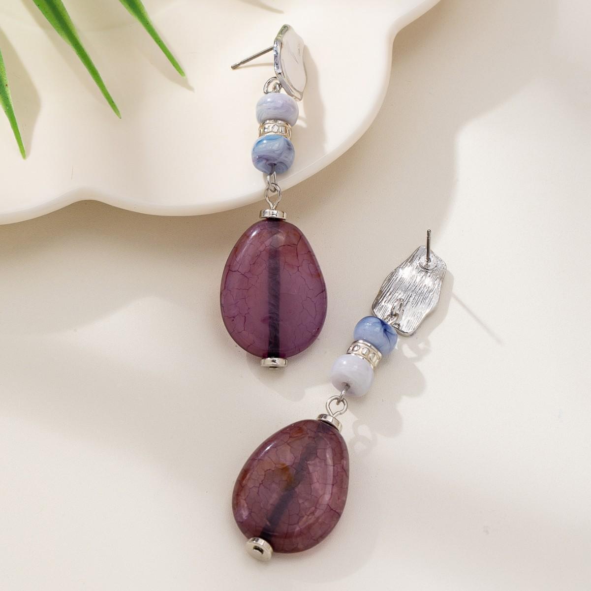 

Модные серьги-подвески для женщин фиолетовый