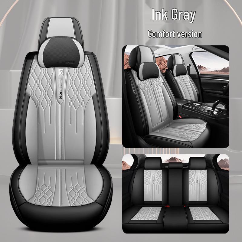 Universal Full Coverage Car Seat Cover - Breathable, Wear-Resistant, Perforated, High-End Cushion for All Seasons