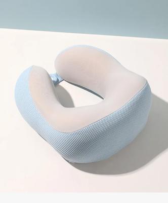 Almofada de Pescoço de Espuma de Memória Refrescante em Forma de U para Viagem, Escritório, Avião, Soneca com Capa Magnética