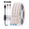 5V USB LED Strip Light with Dimmer Switch 2835 60LEDs Waterproof Flexible LED Tape with ON OFF Switch for Under Cabinet Light