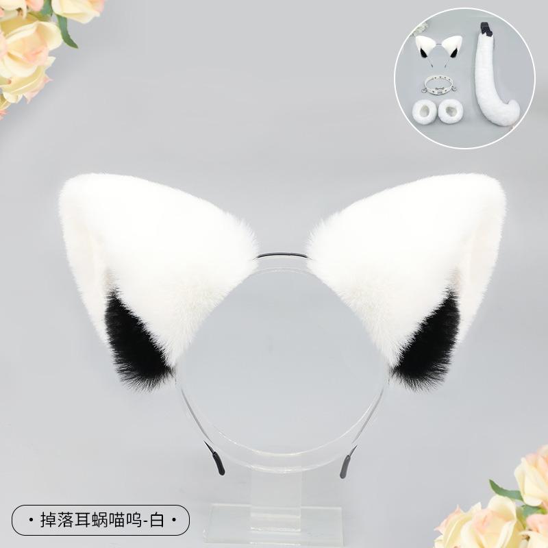 

A handmade cute olita headgear cosplay animal ears cat ears headband fox ears hairpin One Size