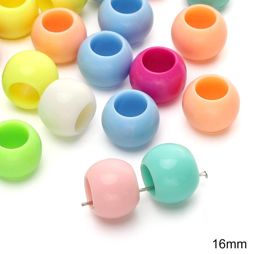 6-20mm Acrylic Ice Ceam Colored Macroporous Beads For DIY Necklace Bracelet Earrings Jewelry Making Craft Accessories