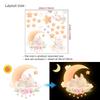 2025 Pink Rabbit Luminous Waterproof Removable Wall Sticker