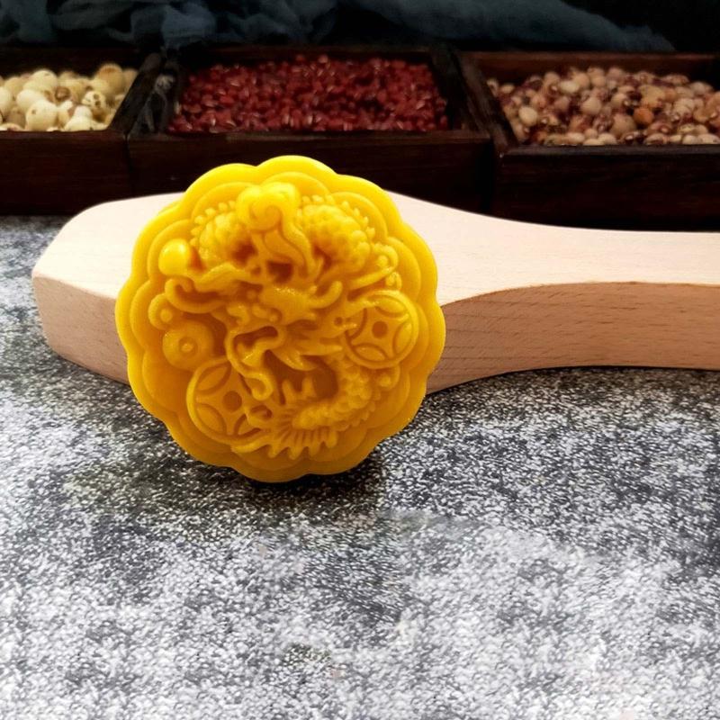 Wooden Mooncake Moulds DIY Mooncake Stamps Baking Moulds Pastry Gadgets 8 Styles for Mid-Autumn Festival Making Mooncake