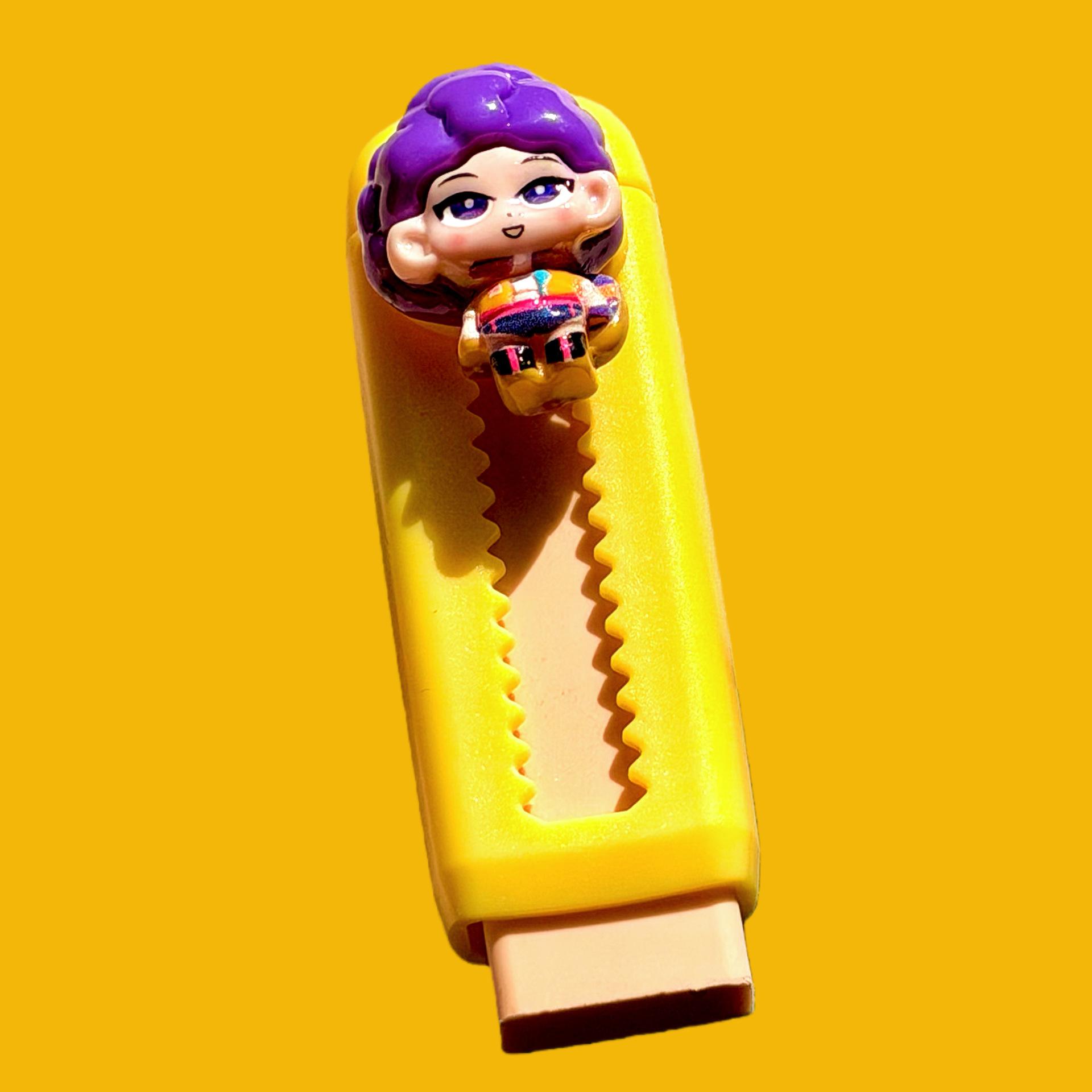 

Cute Demon Hunters Push-Pull Eraser | Girly Student Stationery and Small Beautiful Gift Long Lasting Durable Kids Friendly W143760WW-