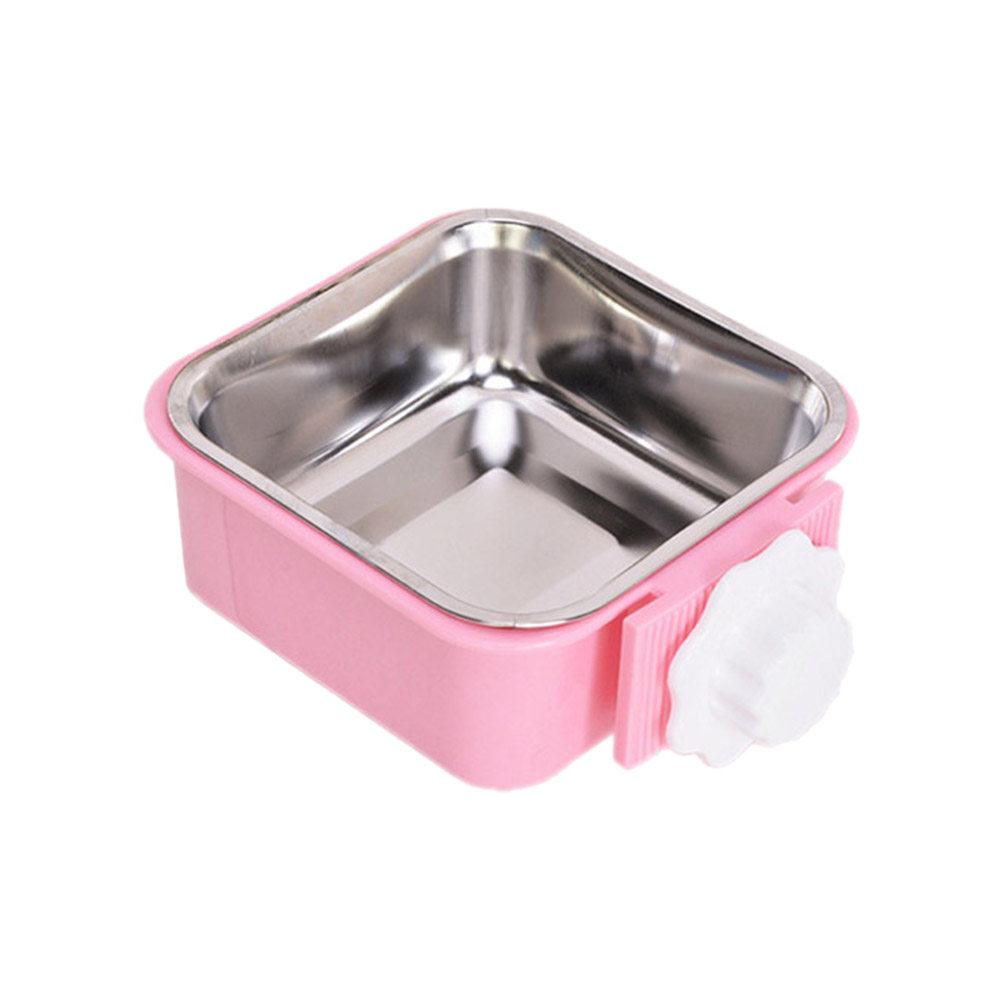 Premium Stainless Steel Hanging Pet Bowl for Dogs Cats Removable Easy Clean Feeder Bowl Fixed Securely In Cage Food Water Dish