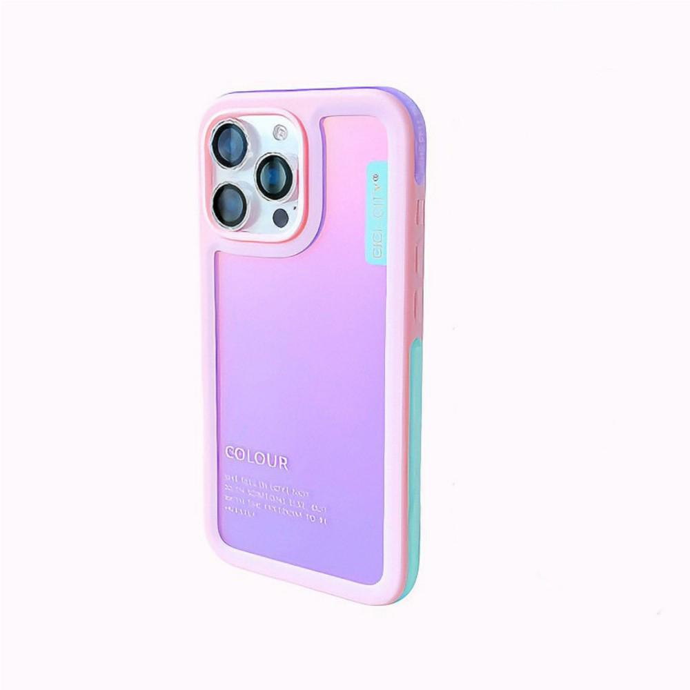 Dopamin-Farbe Magnetische Anti-Kollisions-Handyhülle für iPhone 16/15 Pro Max