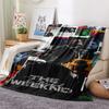 1PC The Weeknd Print Flannel Blanket, High quality Comfortable for All Seasons, Home Decor, Warmth and Comfort, Perfect for Christmas Gifts
