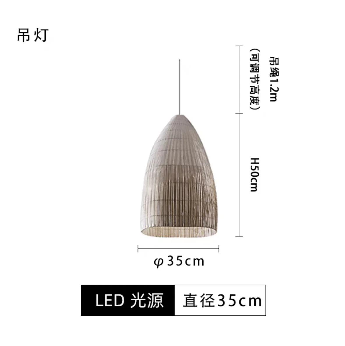 

Подвесные светильники из скандинавского ротанга, светодиодная люстра для гостиной, столовой, домашнего декора, ресторана, бара, лофта, подвесной светильник