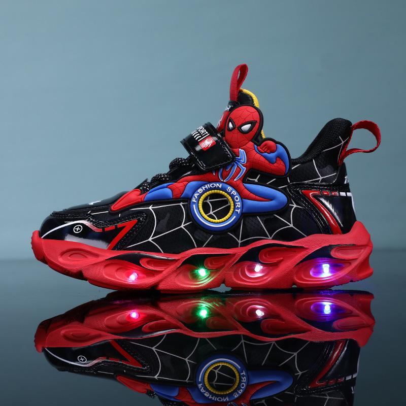 Kids' Light-Up Cartoon Mesh Running Shoes - Autumn 2025 Breathable Style
