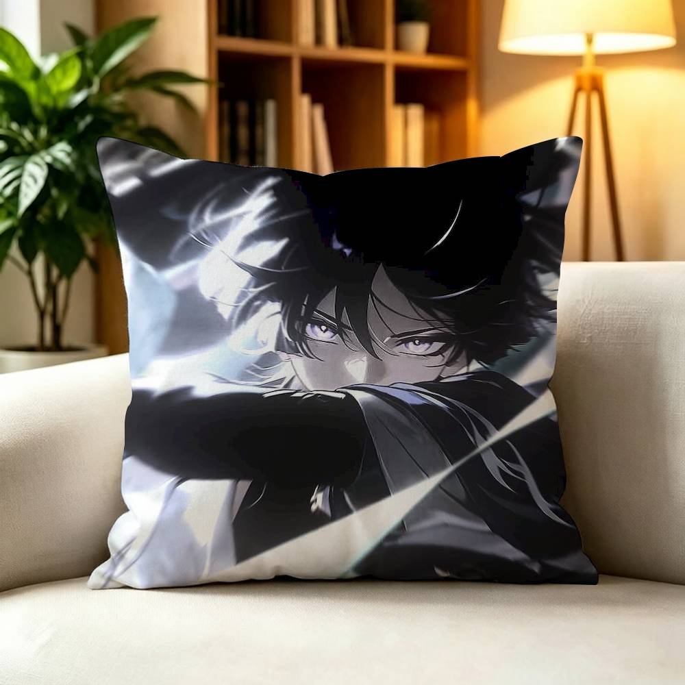 Popular Game Genshin Cool Wanderer Square Double-Sided Printed Pillow Case Sofa Cushion Cover Bedroom Bedside Decor