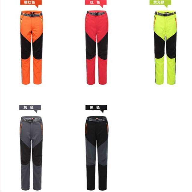 Outdoor Sport Pants Warm Waterproof Fleece Windproof Fishing Pants Men Women Mountain Climbing