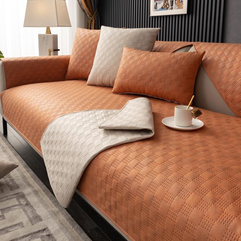 Four Seasons Universal Technology Fabric Sofa Cushion Modern Luxury Waterproof And Anti Slip Mats Non Stick Fur Protective Cover