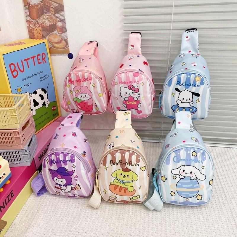 Trendy 2024 Summer Lightweight Nylon Shoulder Bag For Kids In Cute Designs And Patterns