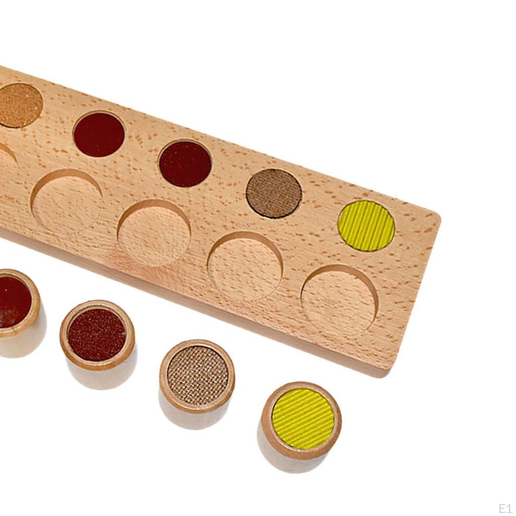Montessori Rough Board Sensory Kindergarten Development Easy Use Preschool Educate Interactive