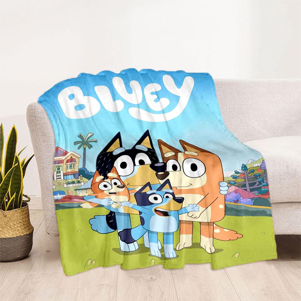 Bluey Bingo Hug Blanket Ultra-Soft Great for Livingroom Sofa Bed Four Seasons Multipurpose Modern Style Gifts For Family Or Friends