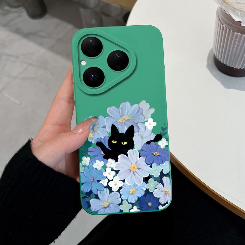 Beautiful Butterfly Flowers Fashion Case For Huawei Pura 80 Pro Plus Honor X7d X9d X20 V40 Phone Cover Liquid Silicone Anti Slip Shell For Huawei Capa