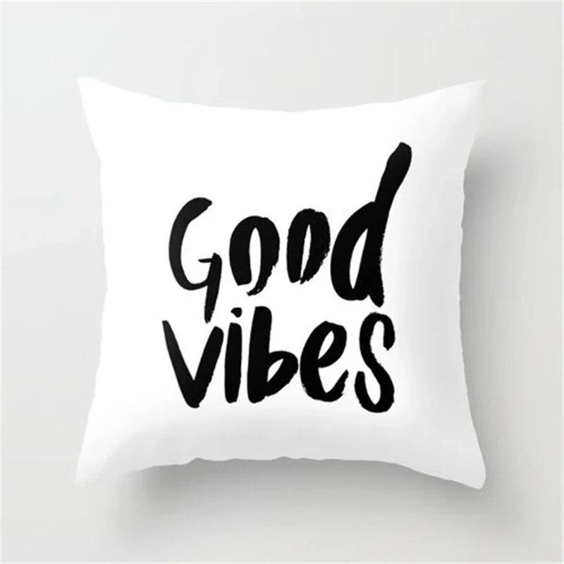 Simple abstract geometric leaf splicing pattern printed pillowcase sofa seat waist cushion  cover modern home decoration